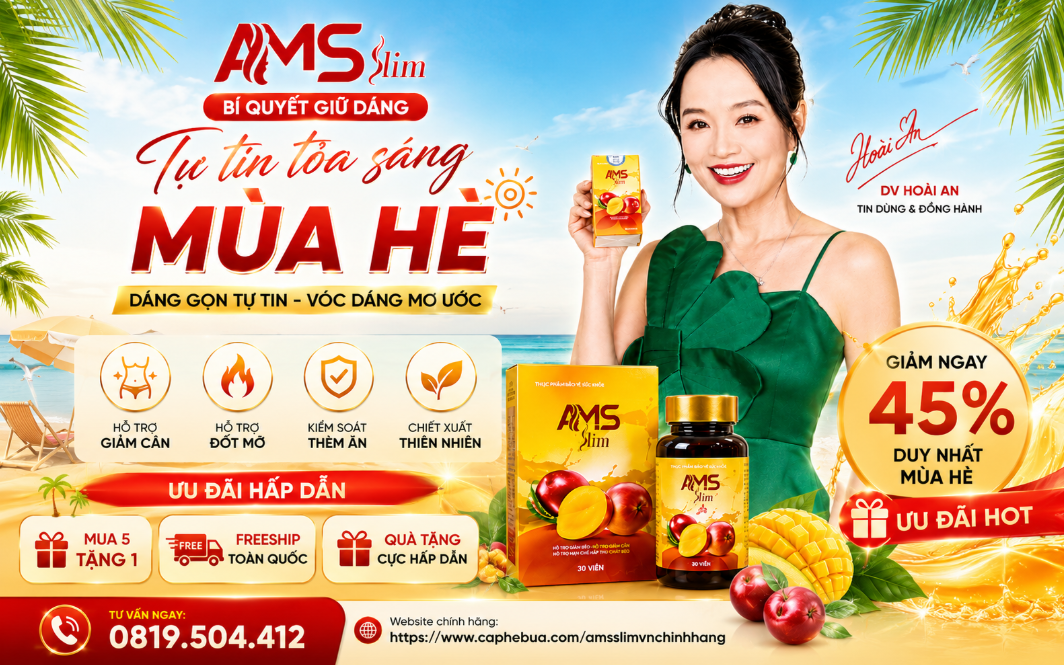 AMS SLIM – XU HƯỚNG GIỮ DÁNG HOT NHẤT MÙA HÈ NĂM NAY